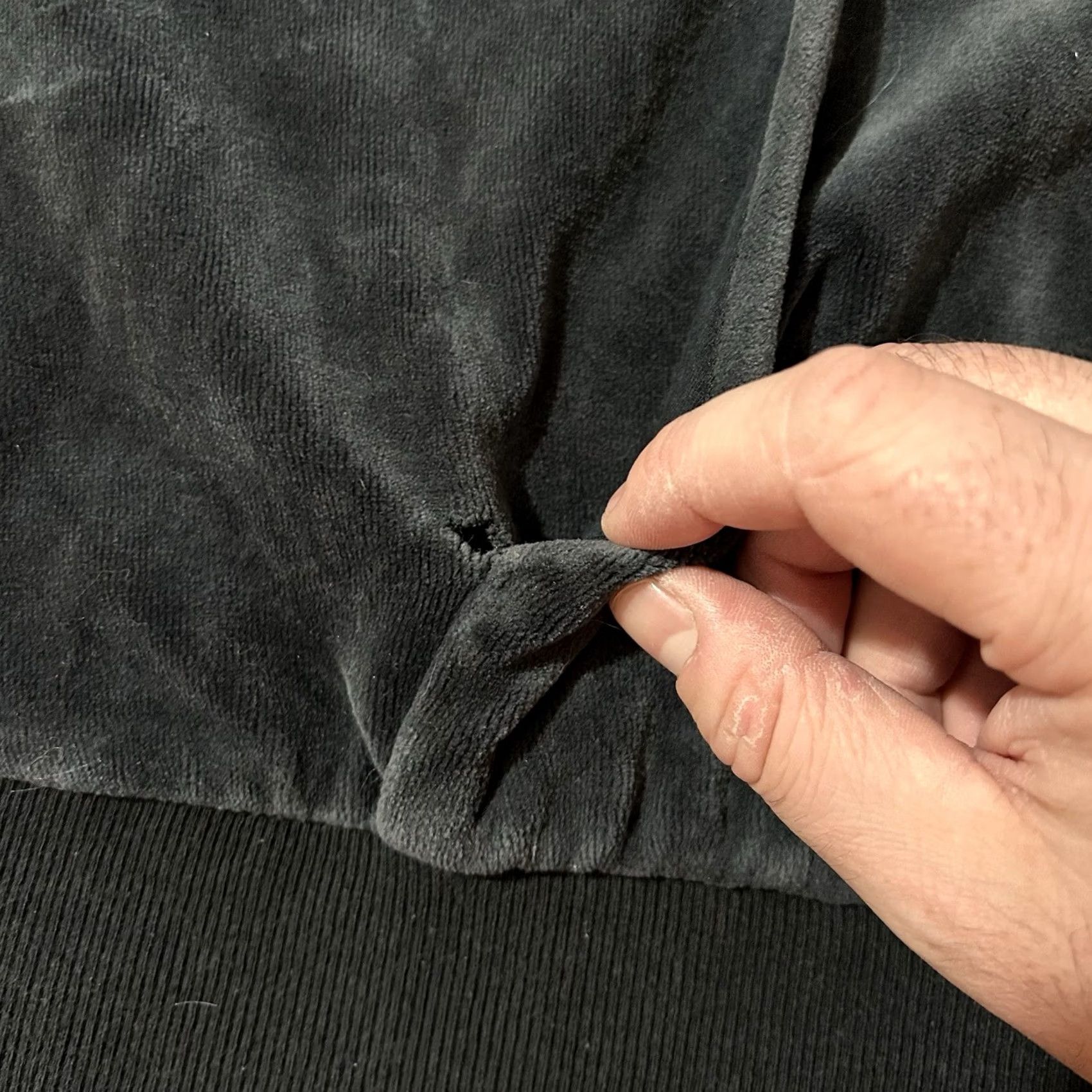 Nike VINTAGE Nike Velour Full Zip Hoodie Women XL Black Y2K Full Zip Hoodie Women XL Black Size XL / US 12-14 / IT 48-50 - 3 Thumbnail