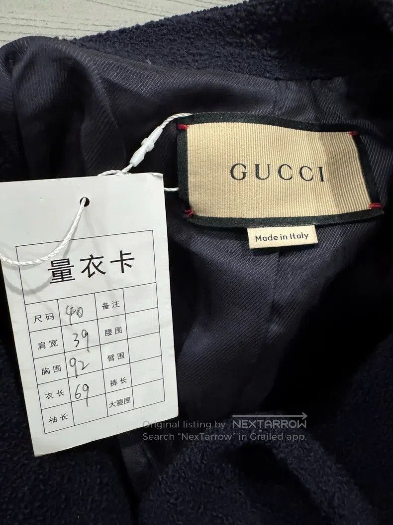 Gucci Gucci Dark blue gold button cardigan coat Size S / US 4 / IT 40 - 4 Thumbnail