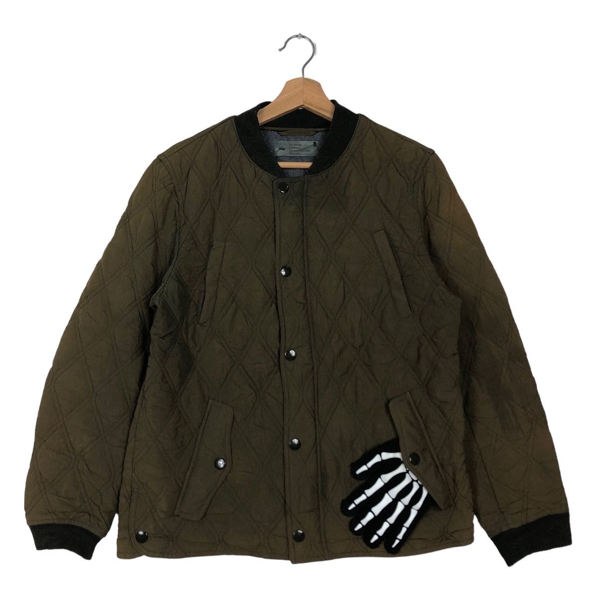 Japanese Brand 🔥90’s Vintage Quilted Bomber Jacket Gap Japan Size US M / EU 48-50 / 2 - 2 Thumbnail