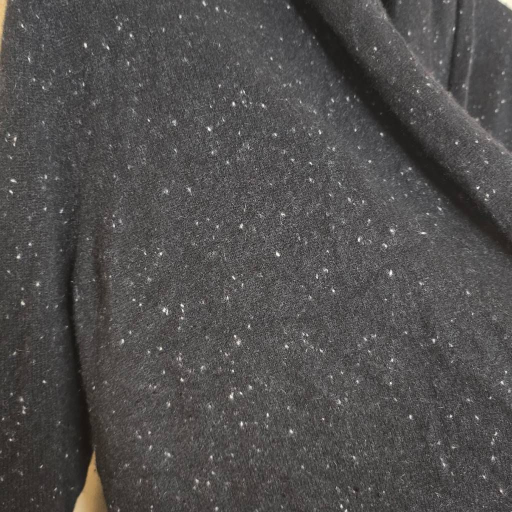 Bloomingdale's C by Bloomingdale’s 100% Cashmere Cardigan Black Open Front Size S / US 4 / IT 40 - 11 Thumbnail
