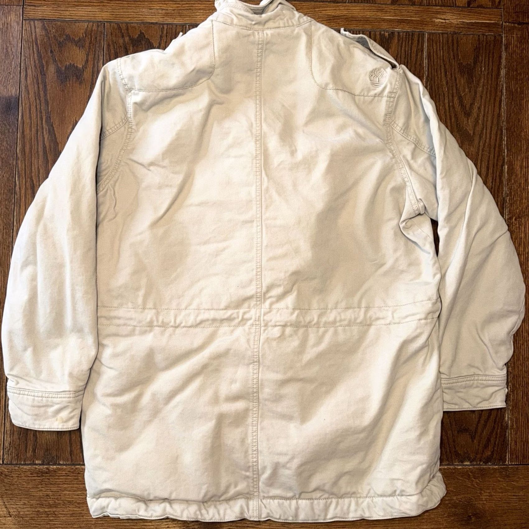Timberland VINTAGE Timberland Work Jacket Canvas Men’s Large Embroidered Logo 90’s Beige L Mens Size US L / EU 52-54 / 3 - 6 Thumbnail