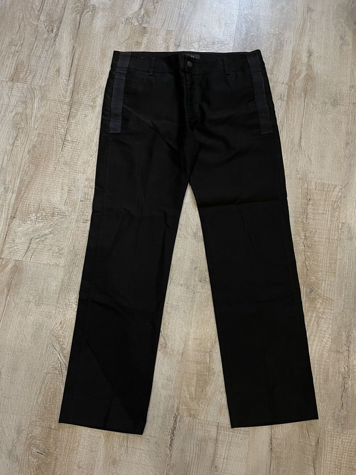 image of Gucci Pants Trousers Beige Cotton in Black, Men's (Size 36)