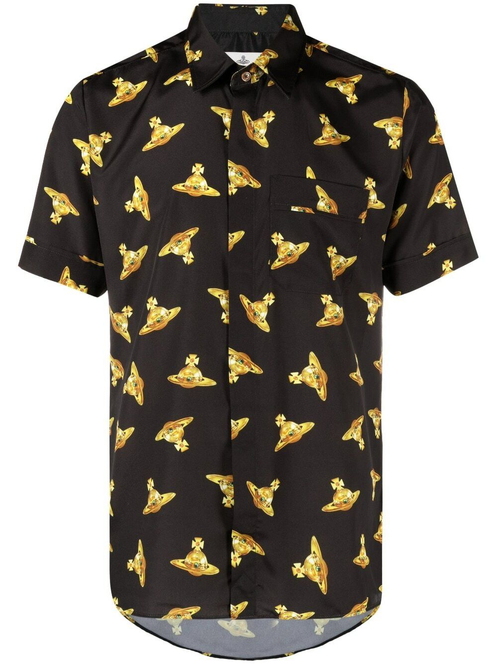 Vivienne Westwood o1y0525 Patterned Shirt in Black/Yellow Size US S / EU 44-46 / 1 - 1 Thumbnail