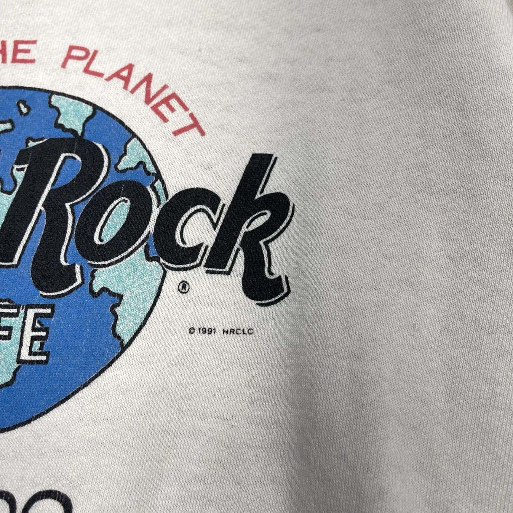 Hard Rock Cafe VINTAGE Hard Rock Cafe Sweatshirt Mens Large Crewneck White Graphic Print 80s 90s Rock N Roll Orlando USA Pullover Usb? Size US L / EU 52-54 / 3 - 4 Thumbnail