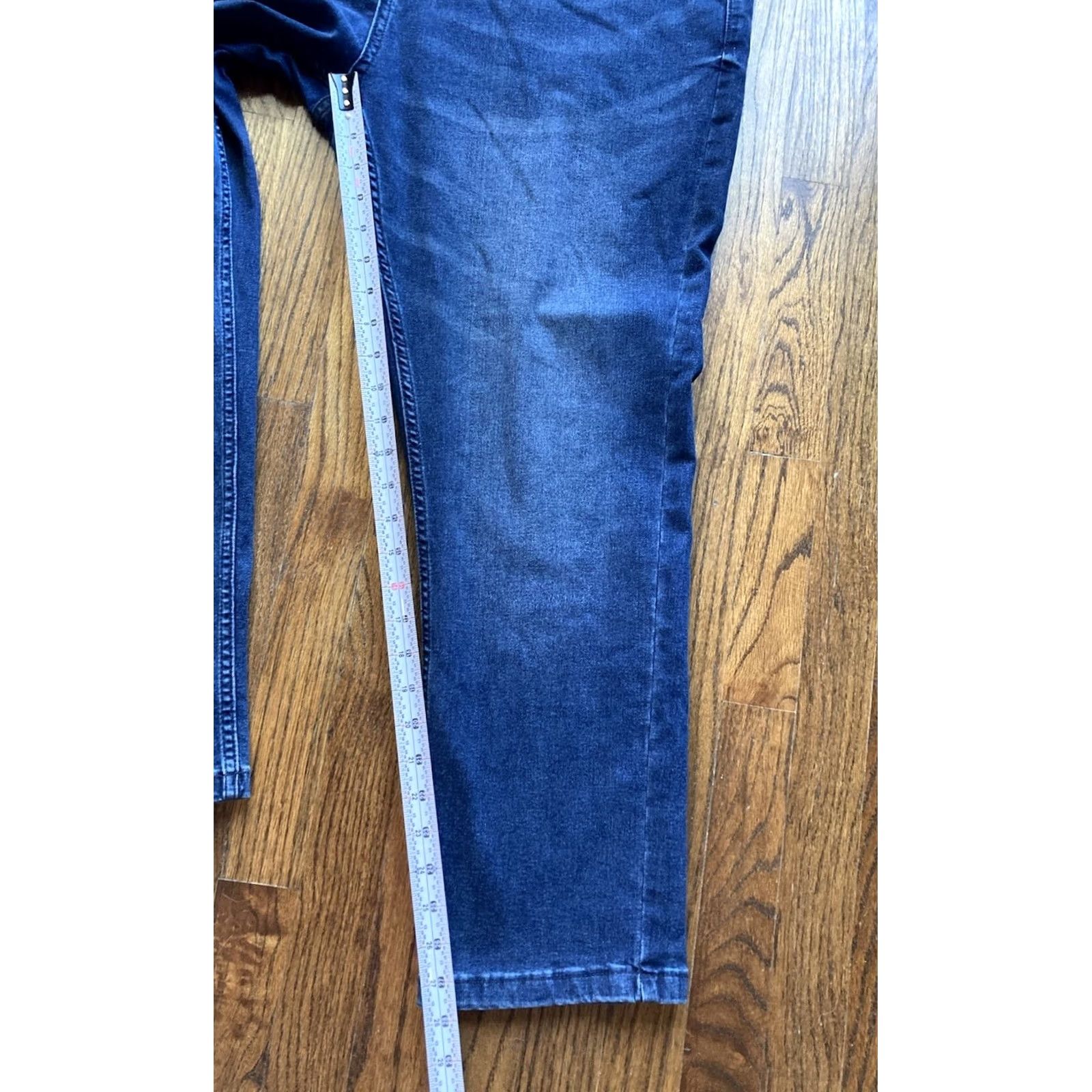 Vintage The Perfect Jean NYC Jeans Slim 42x28 Blue Denim 5 Pocket Stretch Mens Straight Regular Fit Mens Size US 42 / EU 58 - 3 Thumbnail