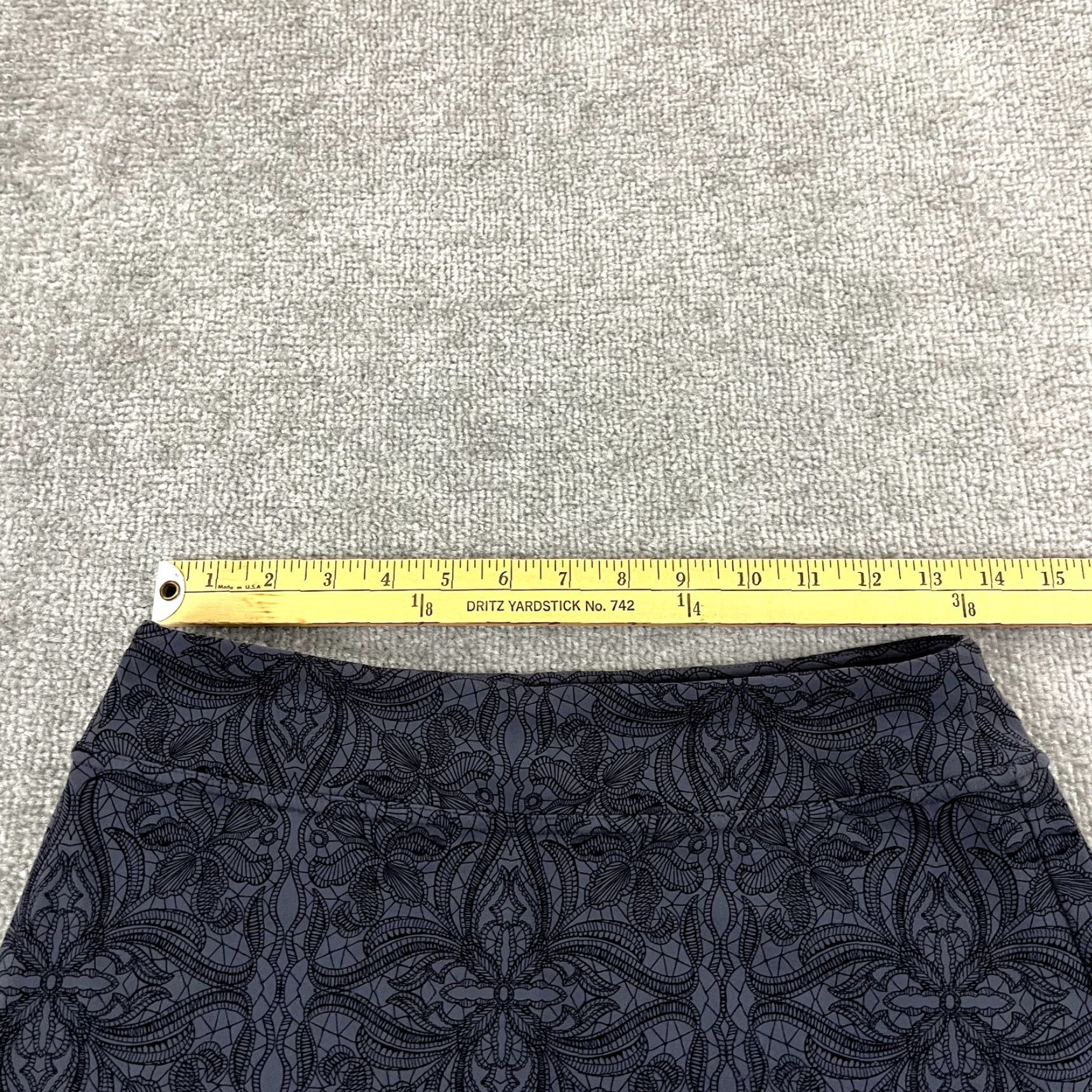 Athleta ATHLETA Skort Womens Small 4" Lined Everyday Tennis Golf Gray Floral Geometric Size ONE SIZE - 6 Thumbnail