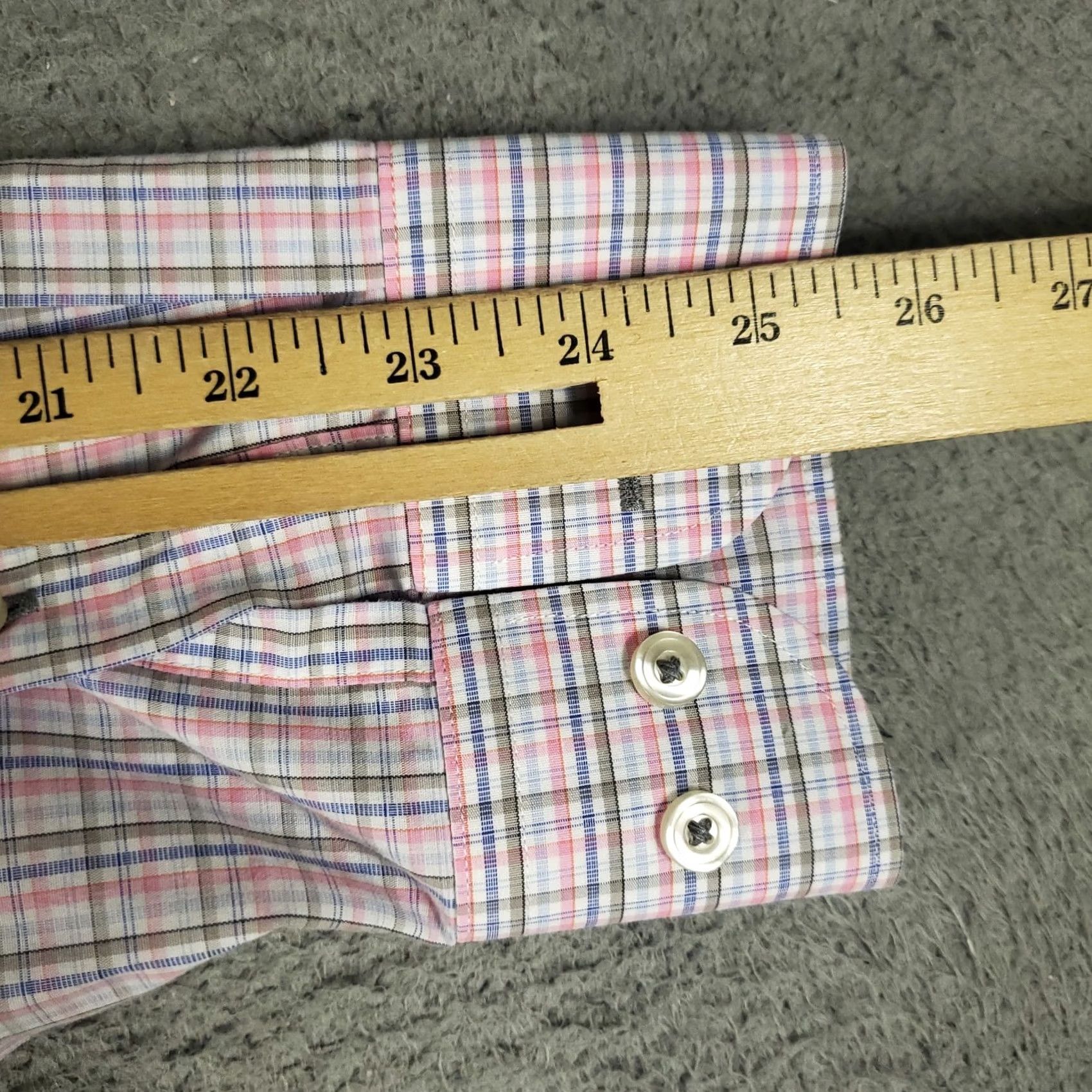 UNTUCKit UNTUCKit Shirt Mens M Blue Pink Plaid Slim Fit Button Up Long Sleeve Size US M / EU 48-50 / 2 - 6 Thumbnail