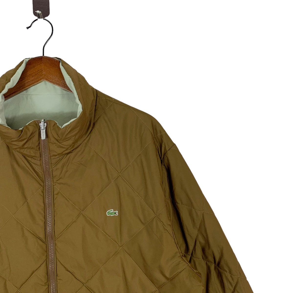 Lacoste × Vintage VINTAGE LACOSTE QUILTED PUFFER REVERSIBLE NYLON JACKET Size US L / EU 52-54 / 3 - 5 Thumbnail