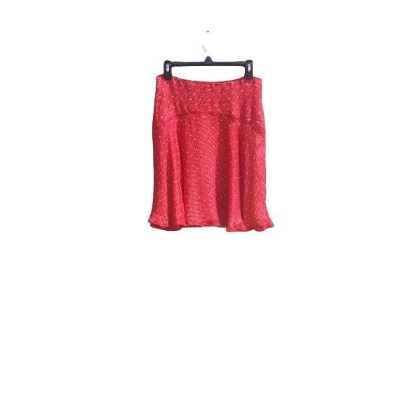 Anne Klein Vtg Anne Klein Silk Skirt Sz 8P Red Polka Dot Coquette Rocka Size 30" / US 8 / IT 44 - 4 Thumbnail