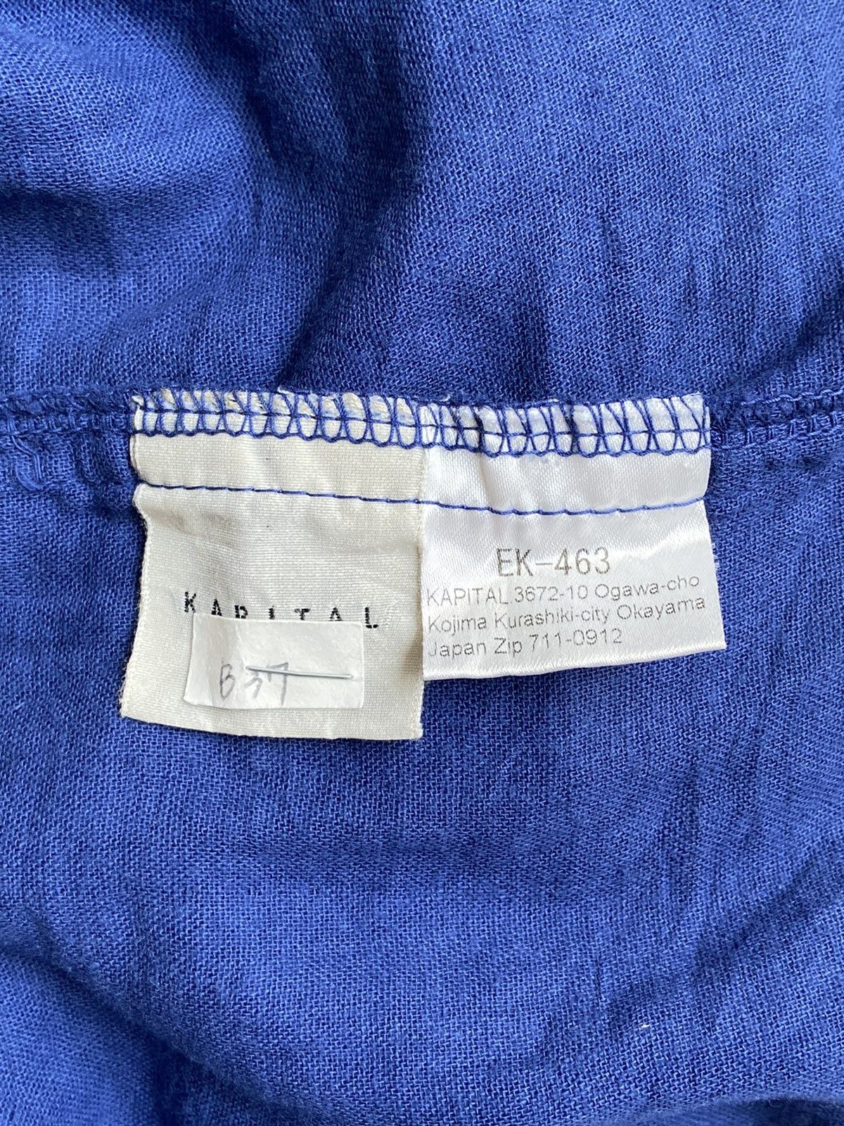 Kapital KAPITAL Blue Long T-Shirt Size US S / EU 44-46 / 1 - 13 Thumbnail