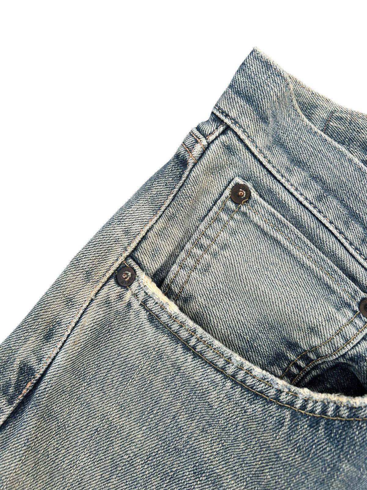 Kapital Vintage Edwin 505 Selvedge Distressed Denim Jeans Size US 33 - 6 Thumbnail