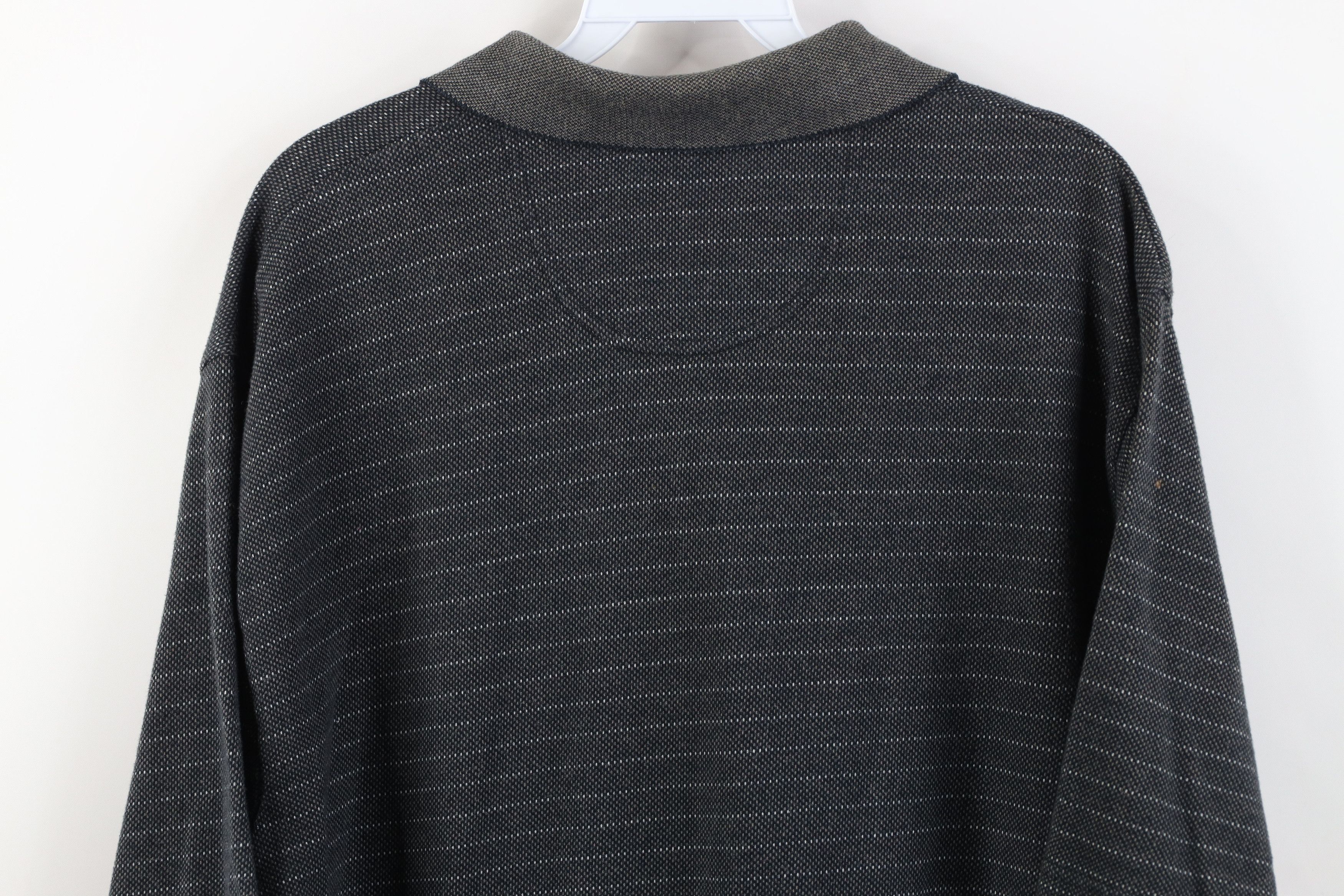 Vintage Vintage 90s Streetwear Thermal Knit Collared Golf Polo Shirt Size US L / EU 52-54 / 3 - 12 Thumbnail