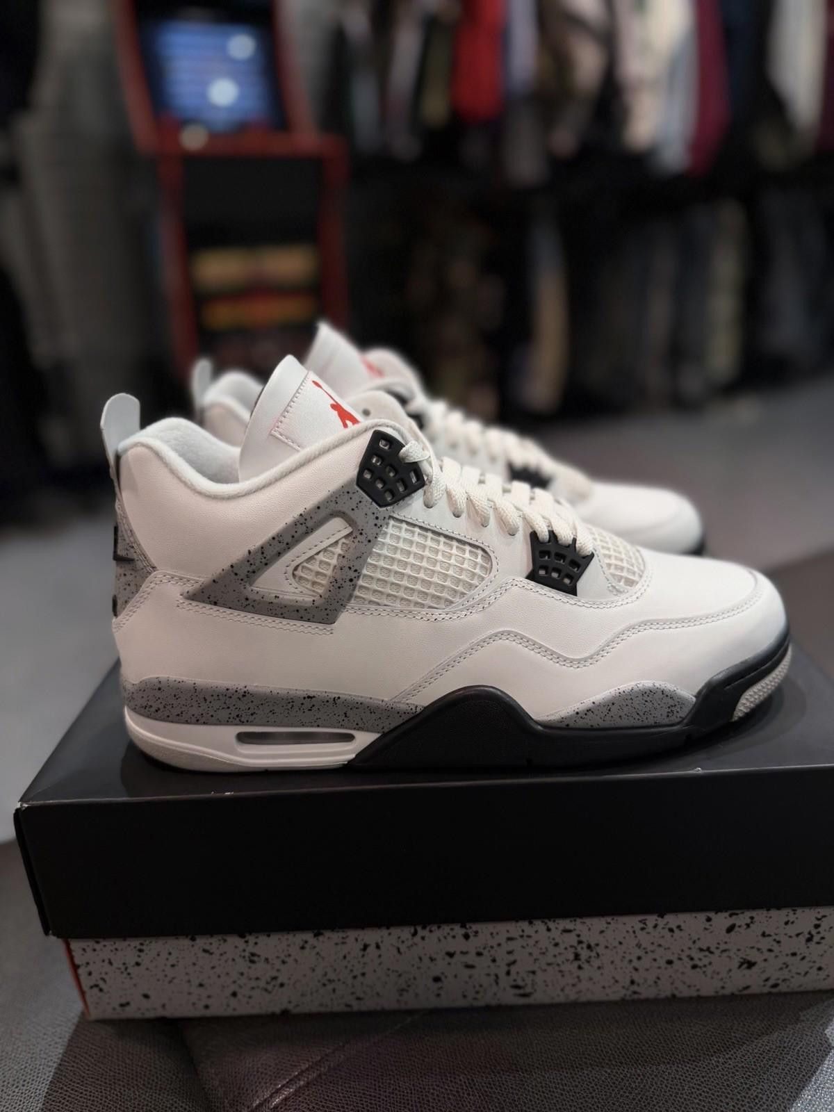 Jordan Brand Size 9.5 - Air Jordan 4 Retro Summit White Cement FV5029-100 Size US 9.5 / EU 42-43 - 1 Thumbnail