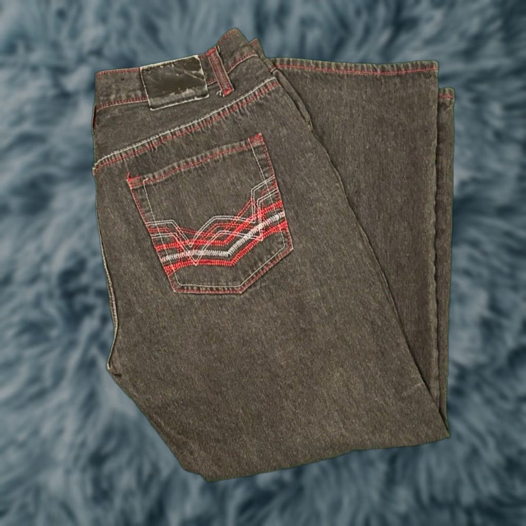 Vintage VINTAGE Urban Label Jeans Baggy Hip Hop Grunge Skater Y2K VTG Mens 36 Dark Wide-Leg 28 Inseam Denim Jeans Mens Size US 36 / EU 52 - 1 Thumbnail