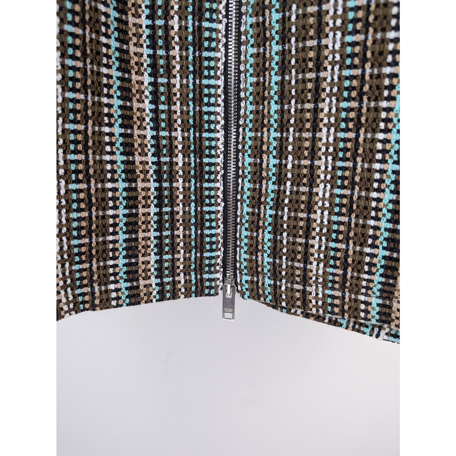 Bottega Veneta o1rshd1 Multicoloured Cotton Check Blouson Jacket in Black Size US M / EU 48-50 / 2 - 10 Thumbnail