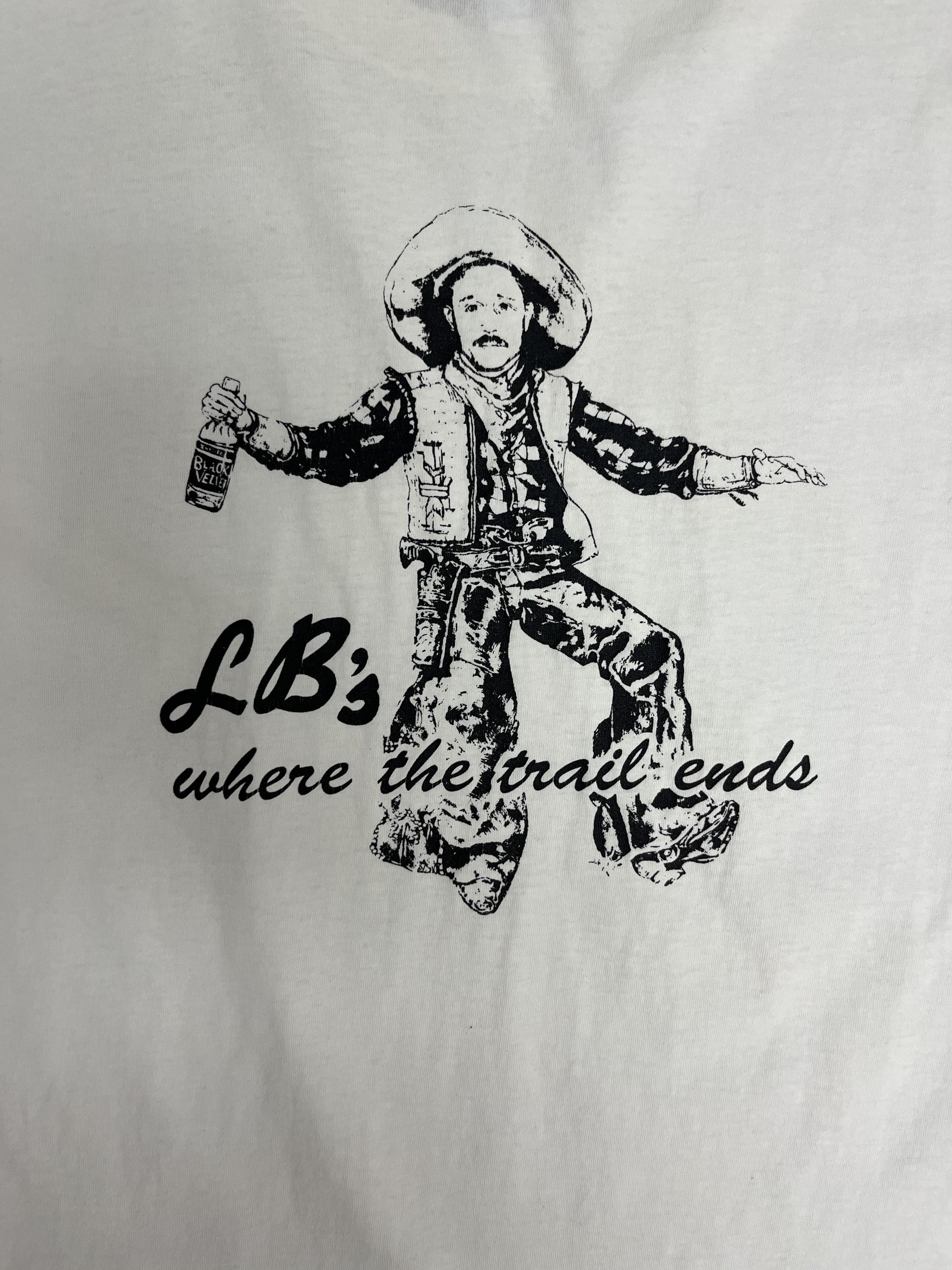 Russell Athletic × Vintage LB's Where The Trail Ends Vintage White T-Shirt Tee Size US L / EU 52-54 / 3 - 5 Thumbnail