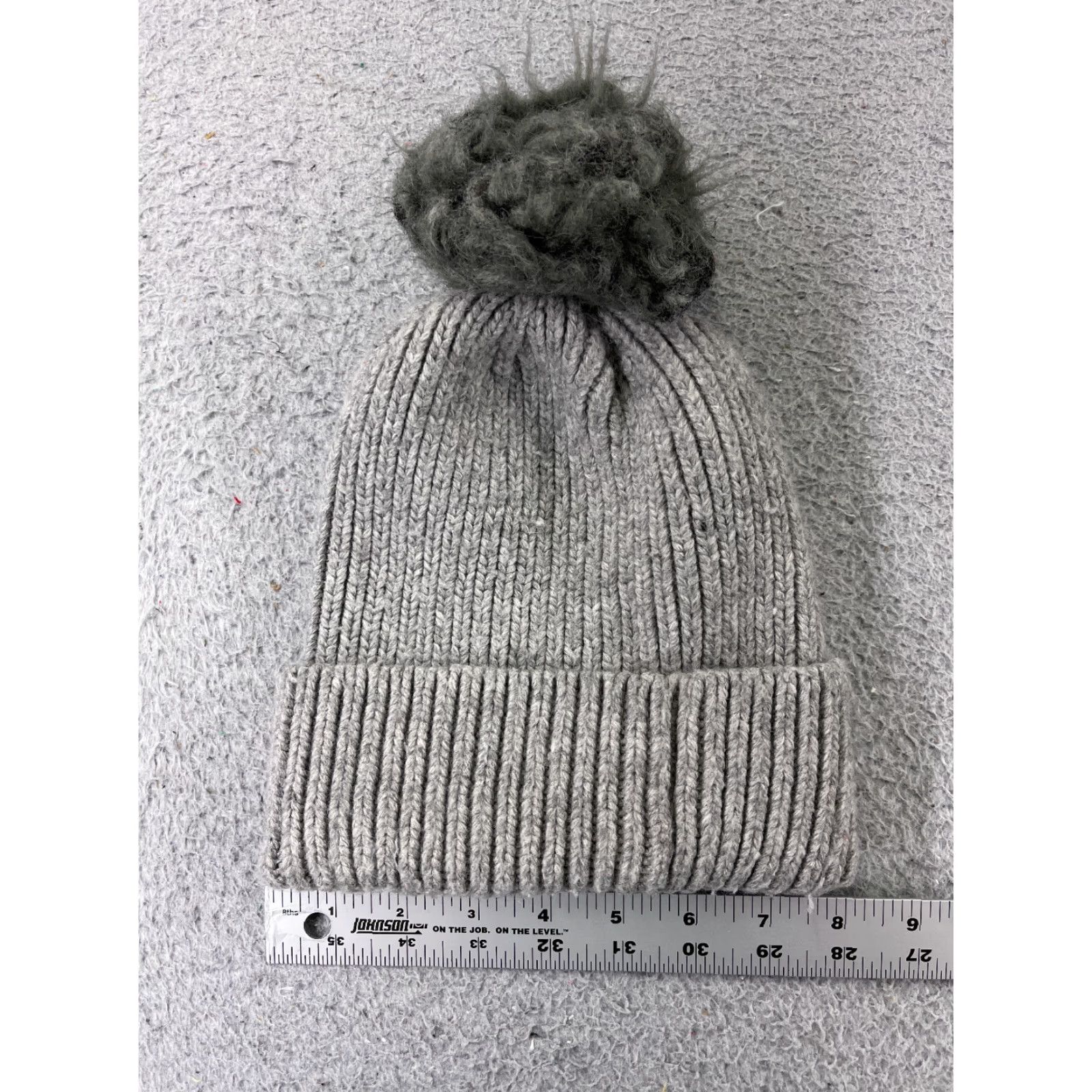 Vintage Norla Canada Beanie Toque Womens One Size Gray Knit Alpaca Wool Blend Ski Pom Hats Size ONE SIZE - 3 Thumbnail