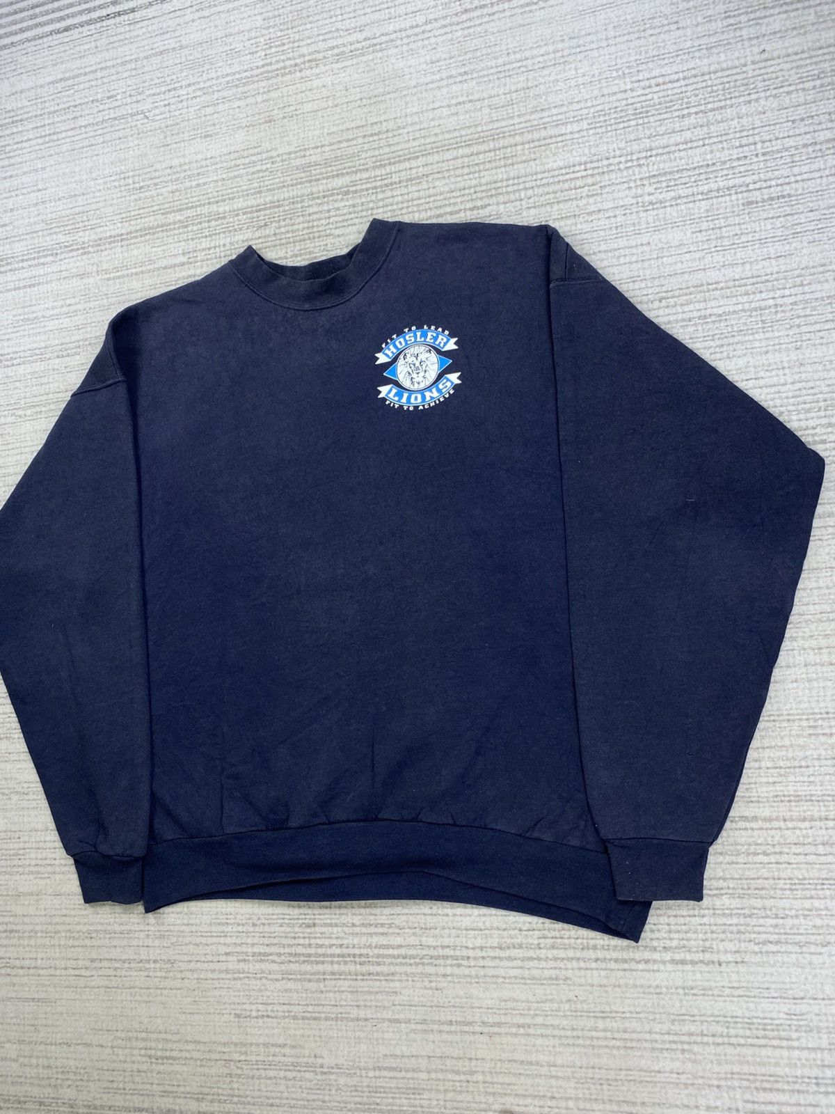 Hanes × Vintage Vintage Hanes Hosler Lions Blend Longsleeve Shirt Size US XL / EU 56 / 4 - 4 Thumbnail