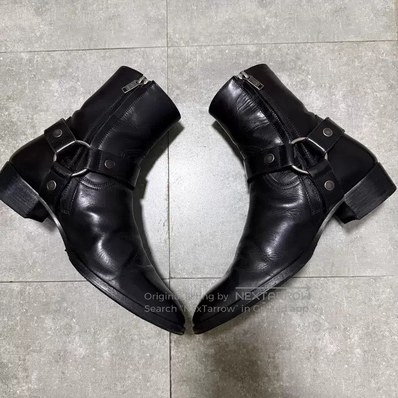 Saint Laurent Paris Saint Laurent Paris Chelsea boots with side buckle i Size US 6 / EU 39 - 6 Thumbnail
