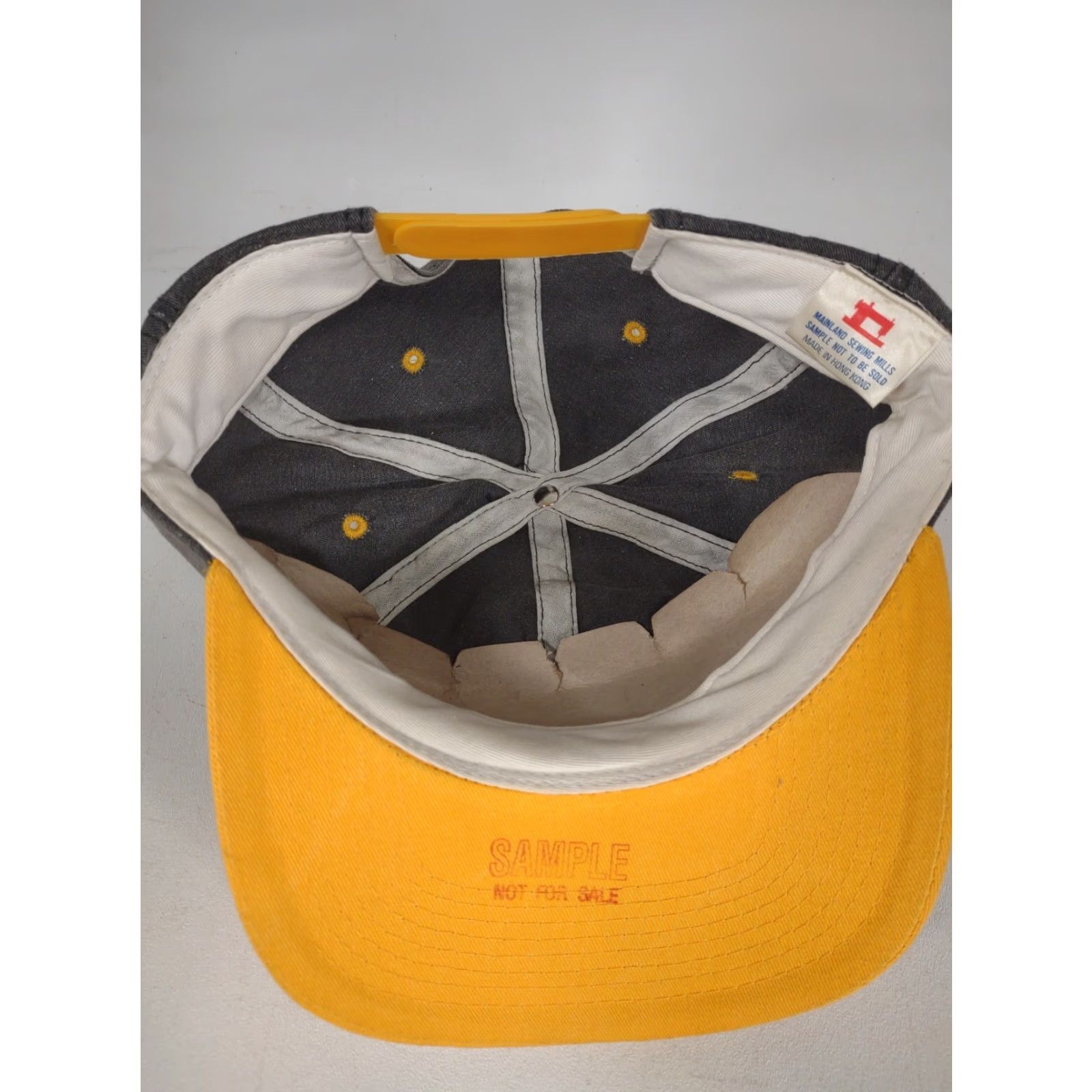 Vintage VINTAGE Mainland Sewing Mills Pittsburgh Steelers Sample Not for Sale Snapback Hat Size ONE SIZE - 6 Thumbnail