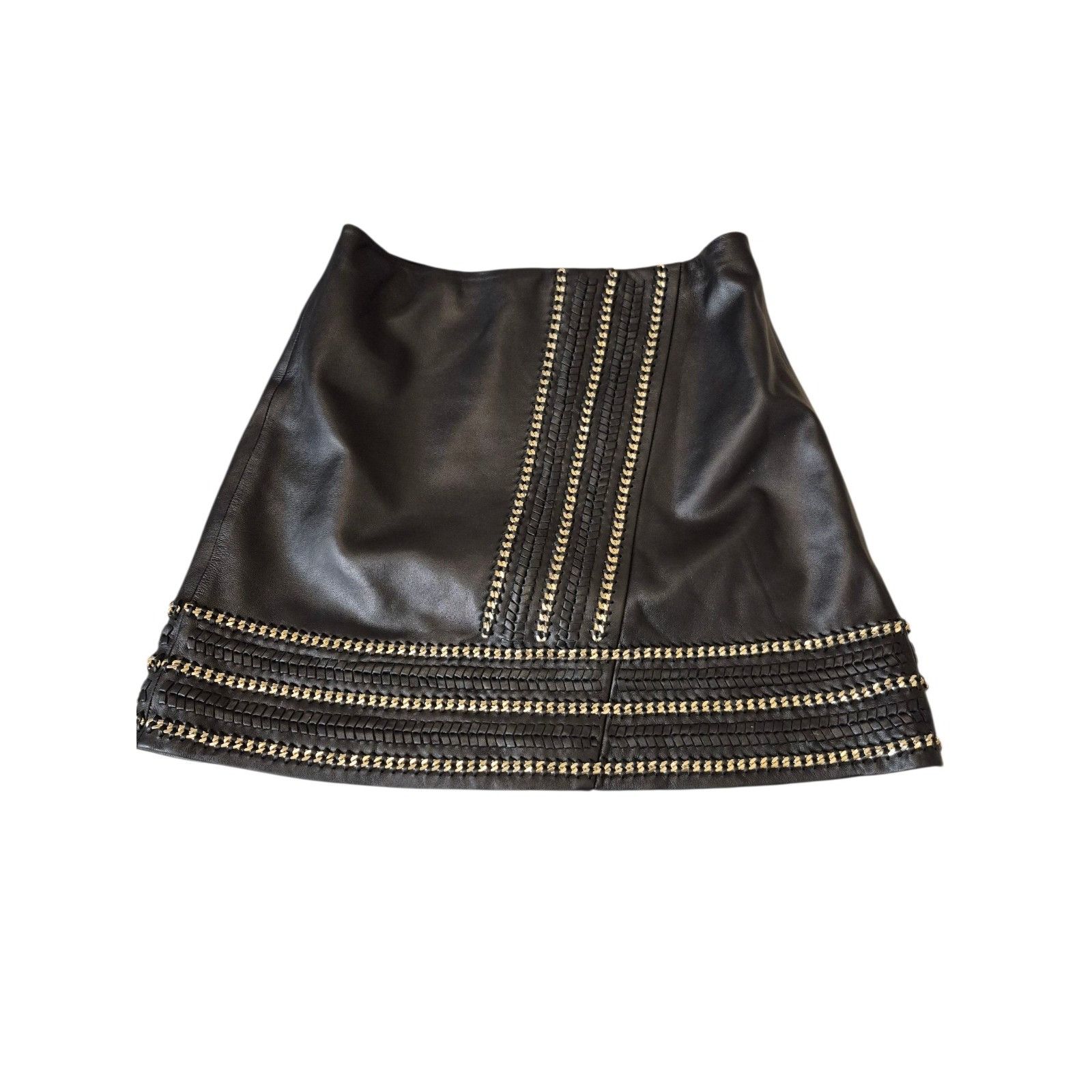 Alice + Olivia Alice + Olivia Leather Mini Skirt Lamb Soft Leather w/ Edgy Size 25" / US 0 / IT 36 - 6 Thumbnail