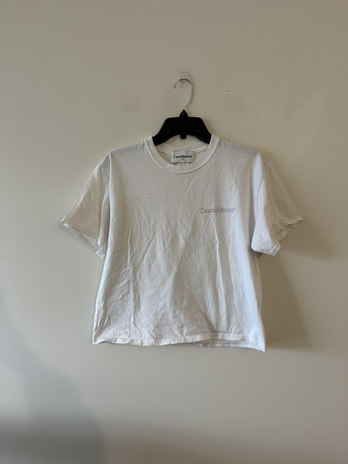 Casablanca Casablanca White Logo Tee T-Shirt Spellout M Size US M / EU 48-50 / 2 - 1 Thumbnail