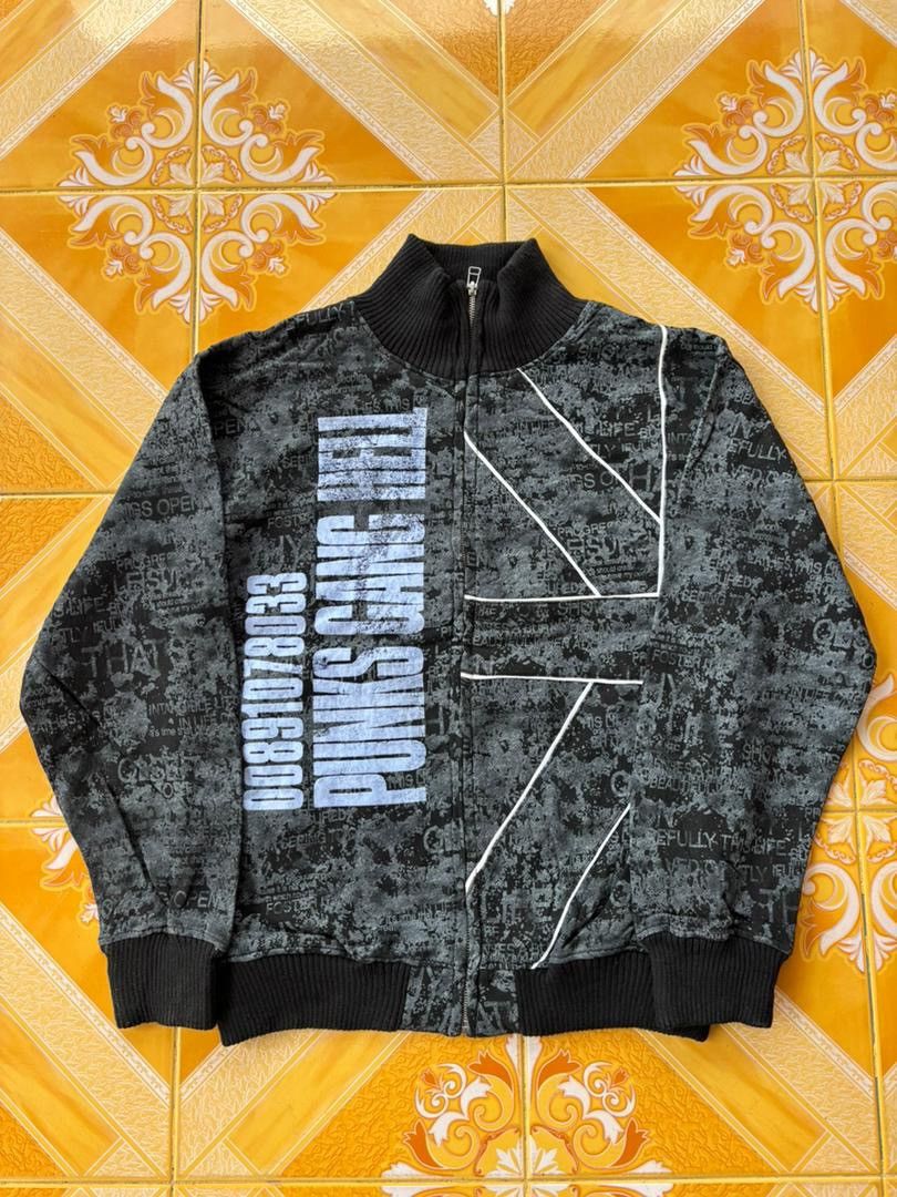 Kapital 🔥LGB I6W9 20471120 Punk Gang Hell Poem Zipper Jacket Gothic Size US M / EU 48-50 / 2 - 3 Thumbnail