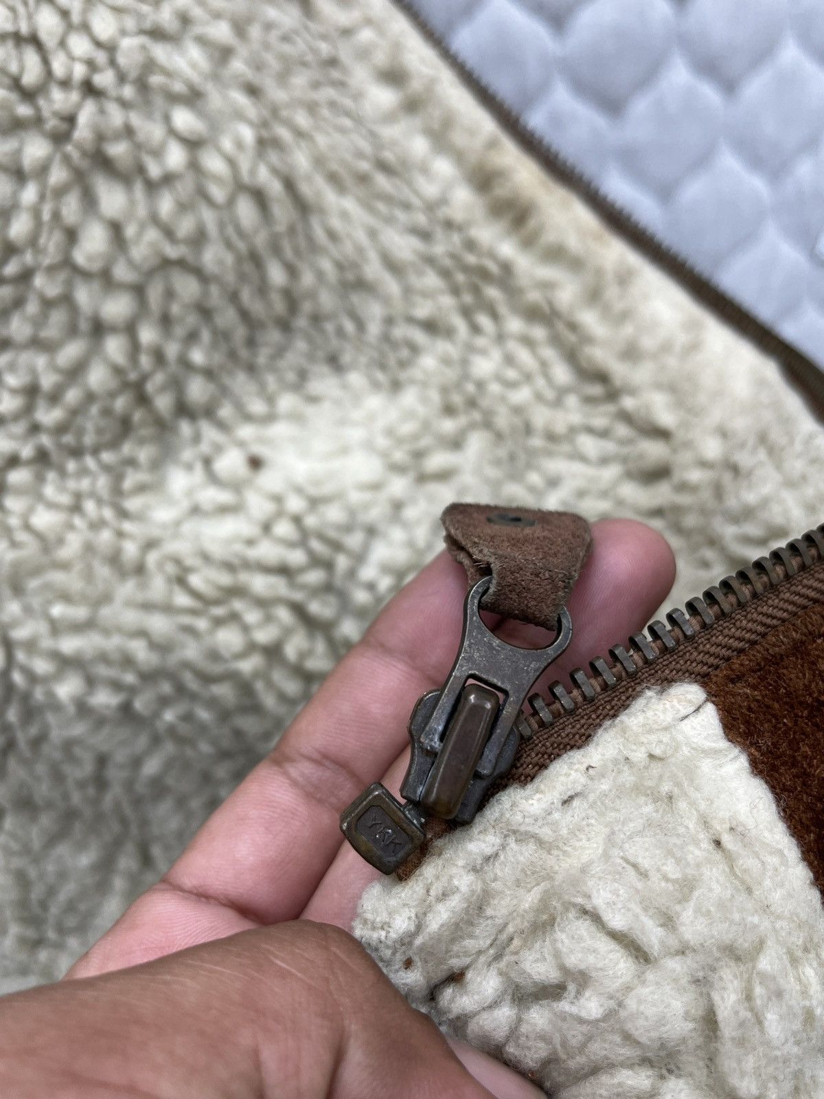 Vintage 🔥🔥🔥ARCHIVE CREATION CUBE LEATHER SHEARLING JACKET Size US L / EU 52-54 / 3 - 15 Thumbnail