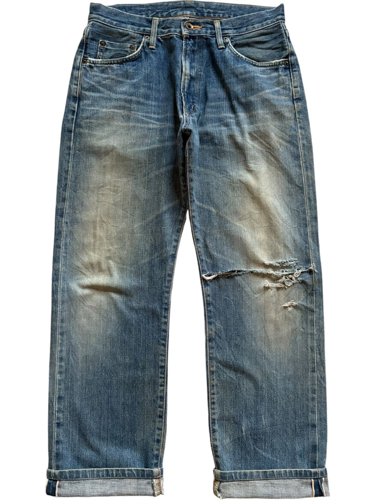 Edwin Vintage Japanese Edwin 505xx Selvedge Mud Wash Baggy Jeans Size US 32 / EU 48 - 1 Thumbnail