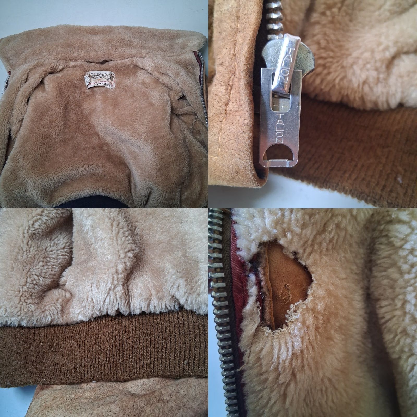 Schott VINTAGE Schott Rancher Jacket Men 42 Suede Leather Sherpa Lined Western READ Jacket Size US XS / EU 42 / 0 - 8 Thumbnail