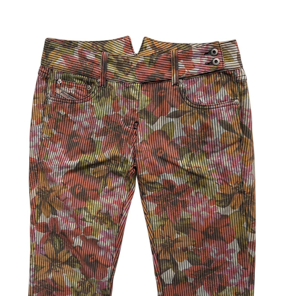 Diesel Diesel Floral Overprinted Multicolour Pants Size 30" / US 8 / IT 44 - 2 Thumbnail