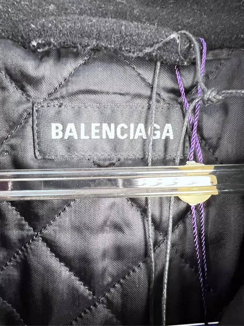 Balenciaga Balenciaga Letter embroidered zip-up cotton jacket polar f Size US S / EU 44-46 / 1 - 6 Thumbnail