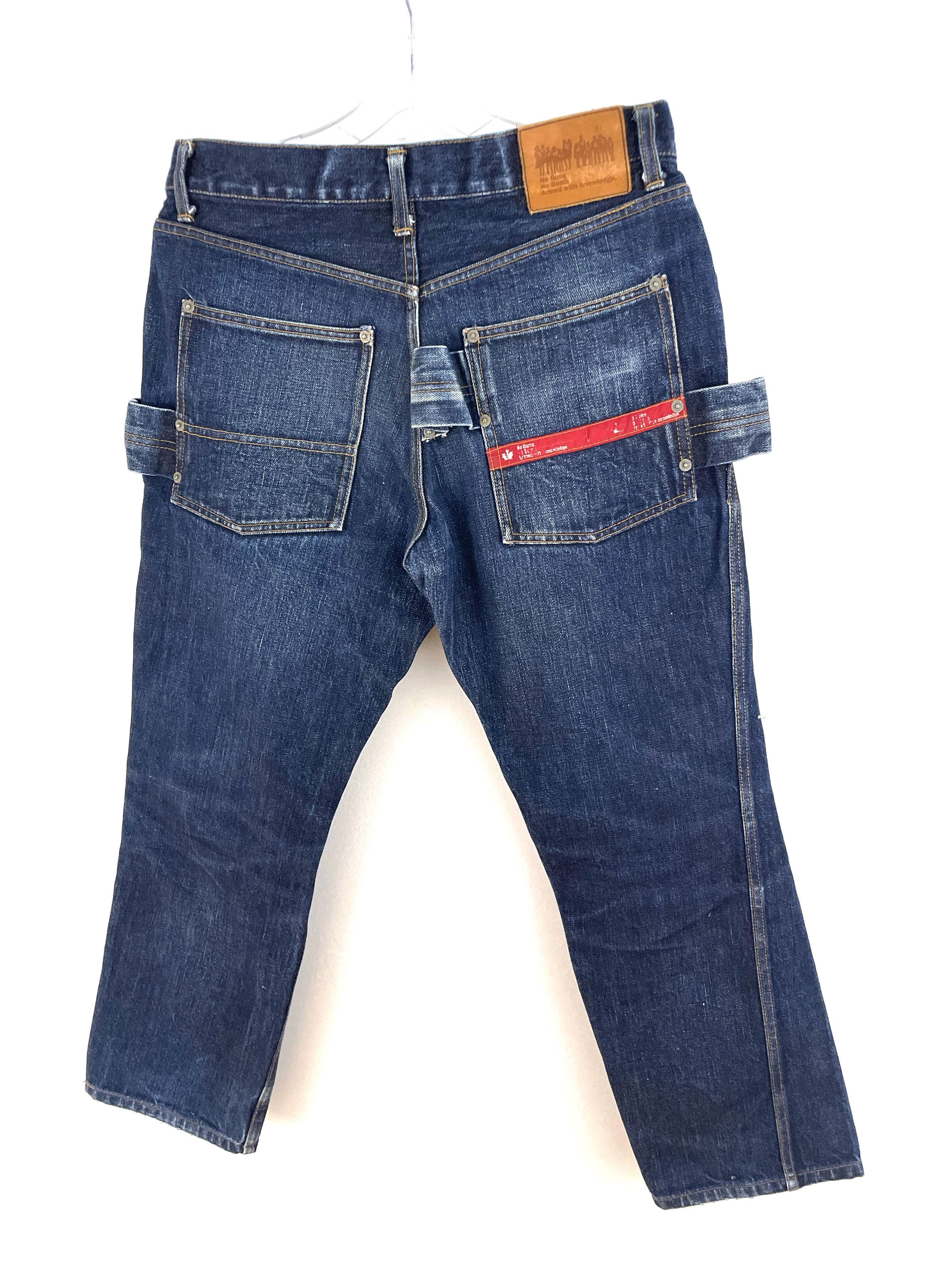 General Research 2005 No Guns No Bomb Armed With Knowledge Denim Size US 30 / EU 46 - 2 Thumbnail