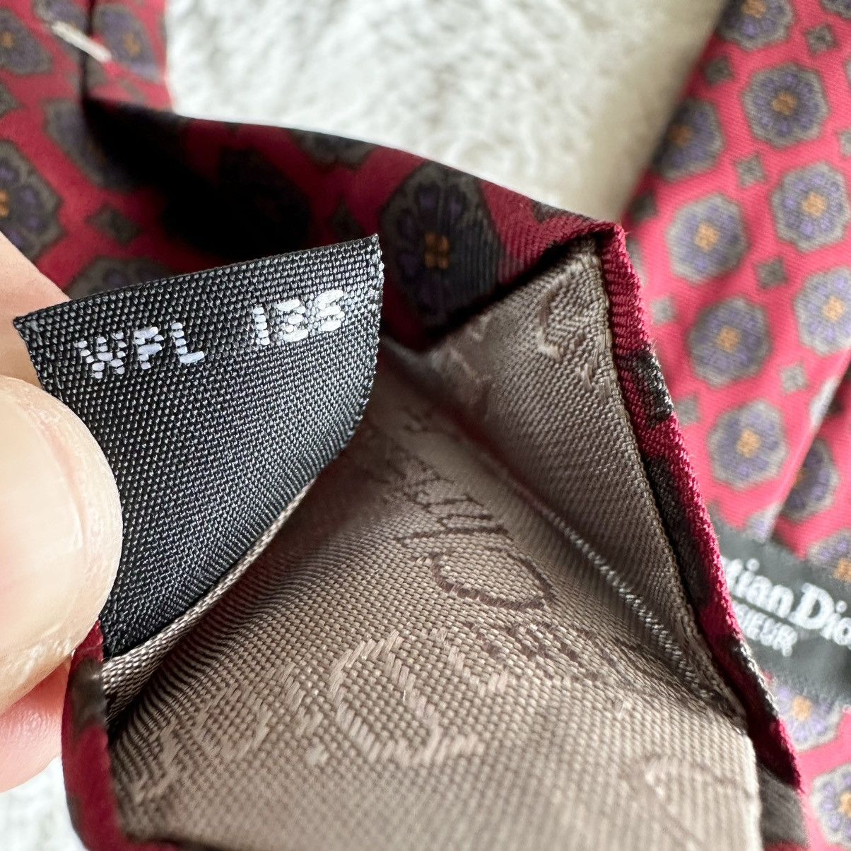 Christian Dior Monsieur Vintage Christian Dior Monsieur Necktie Mens 56” Red Silk Size ONE SIZE - 7 Thumbnail
