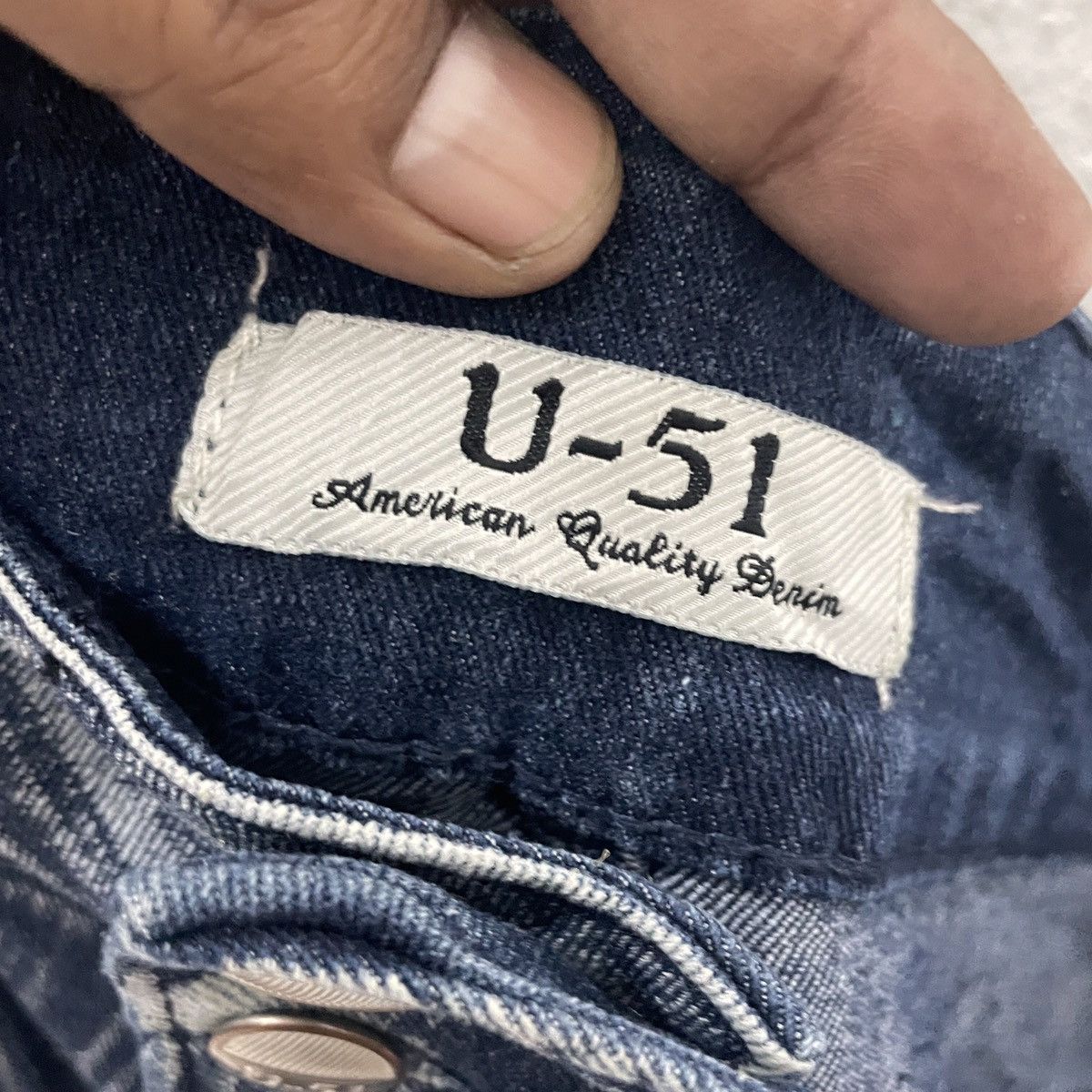 Japanese Brand Vintage U-51 Denim Jeans Size US 37 - 6 Thumbnail