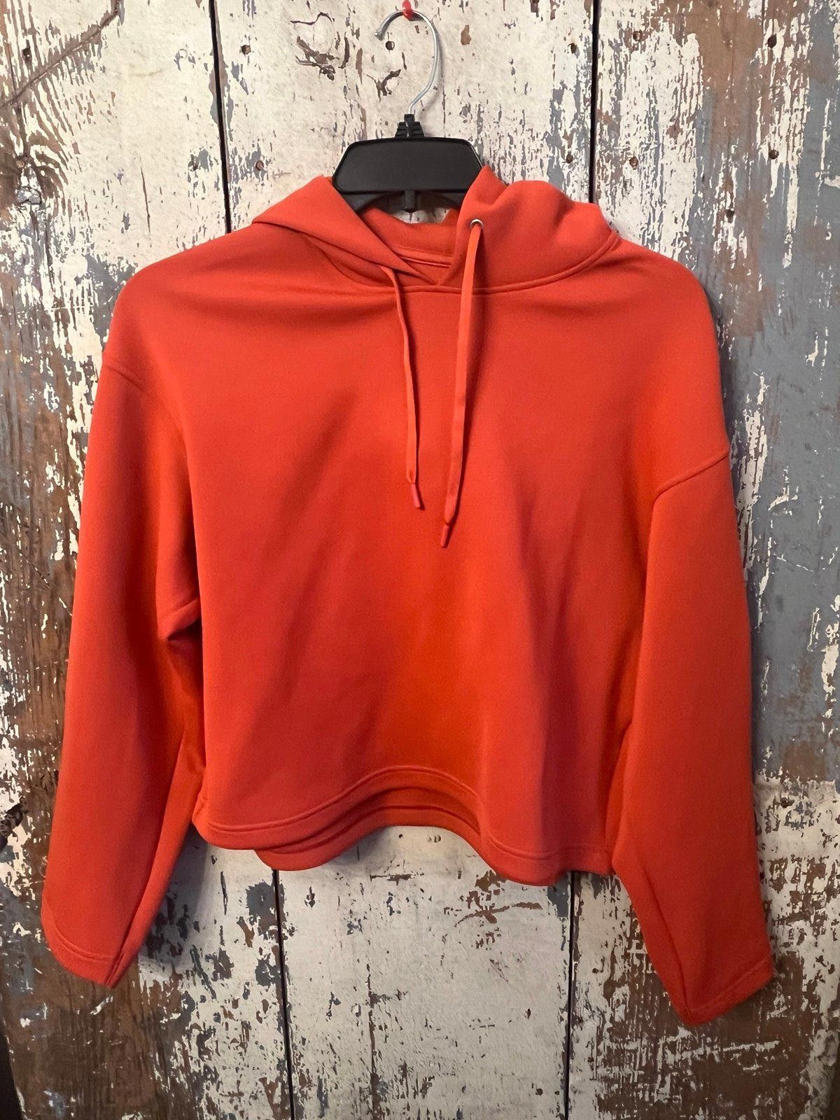 Uniqlo NWOT Uniqlo orange crop hoodie, size Medium Size ONE SIZE - 1 Thumbnail