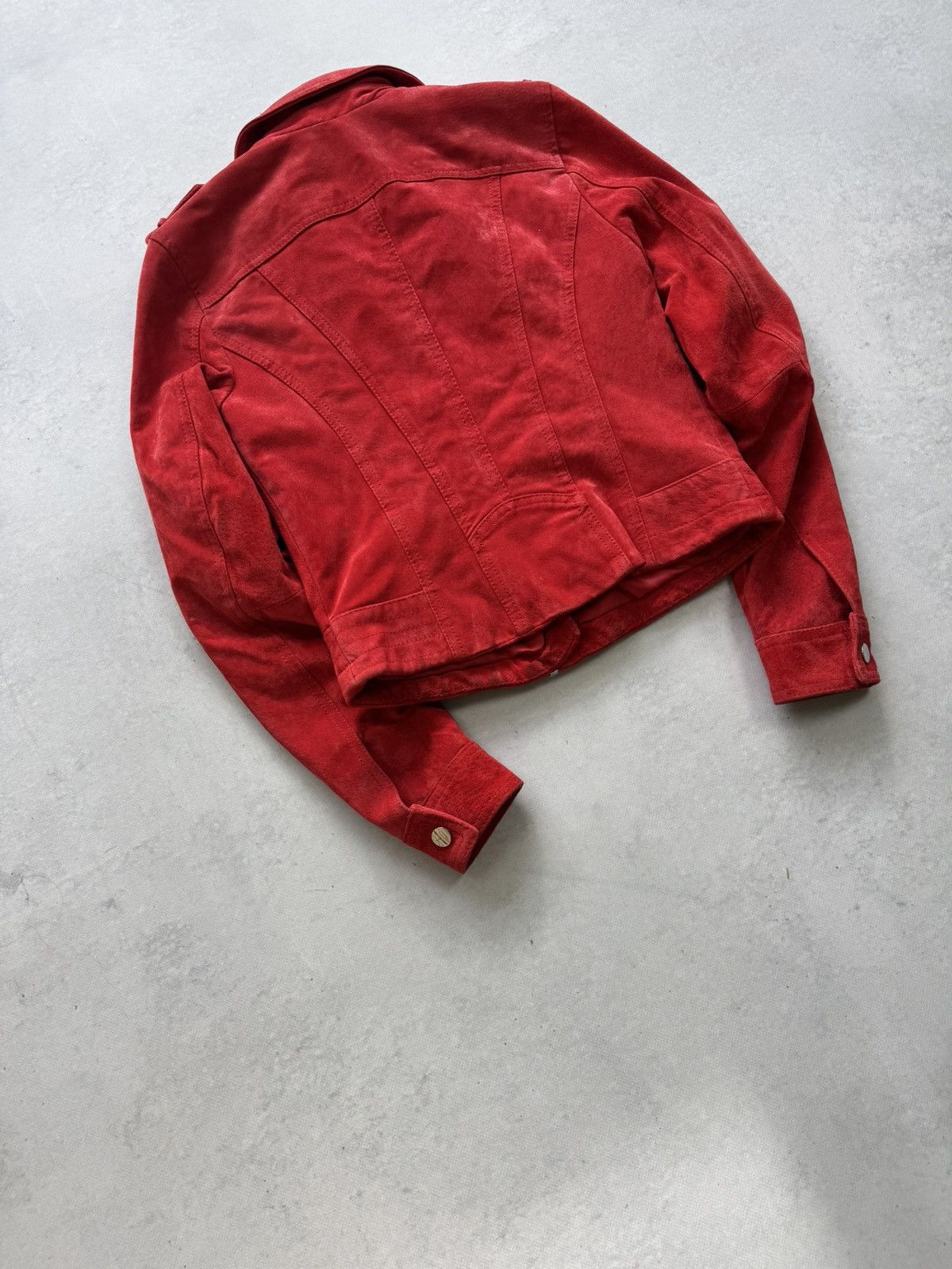 Vintage Vintage Y2k Archive Avant Garde Leather Cropped Jacket Size S / US 4 / IT 40 - 9 Thumbnail