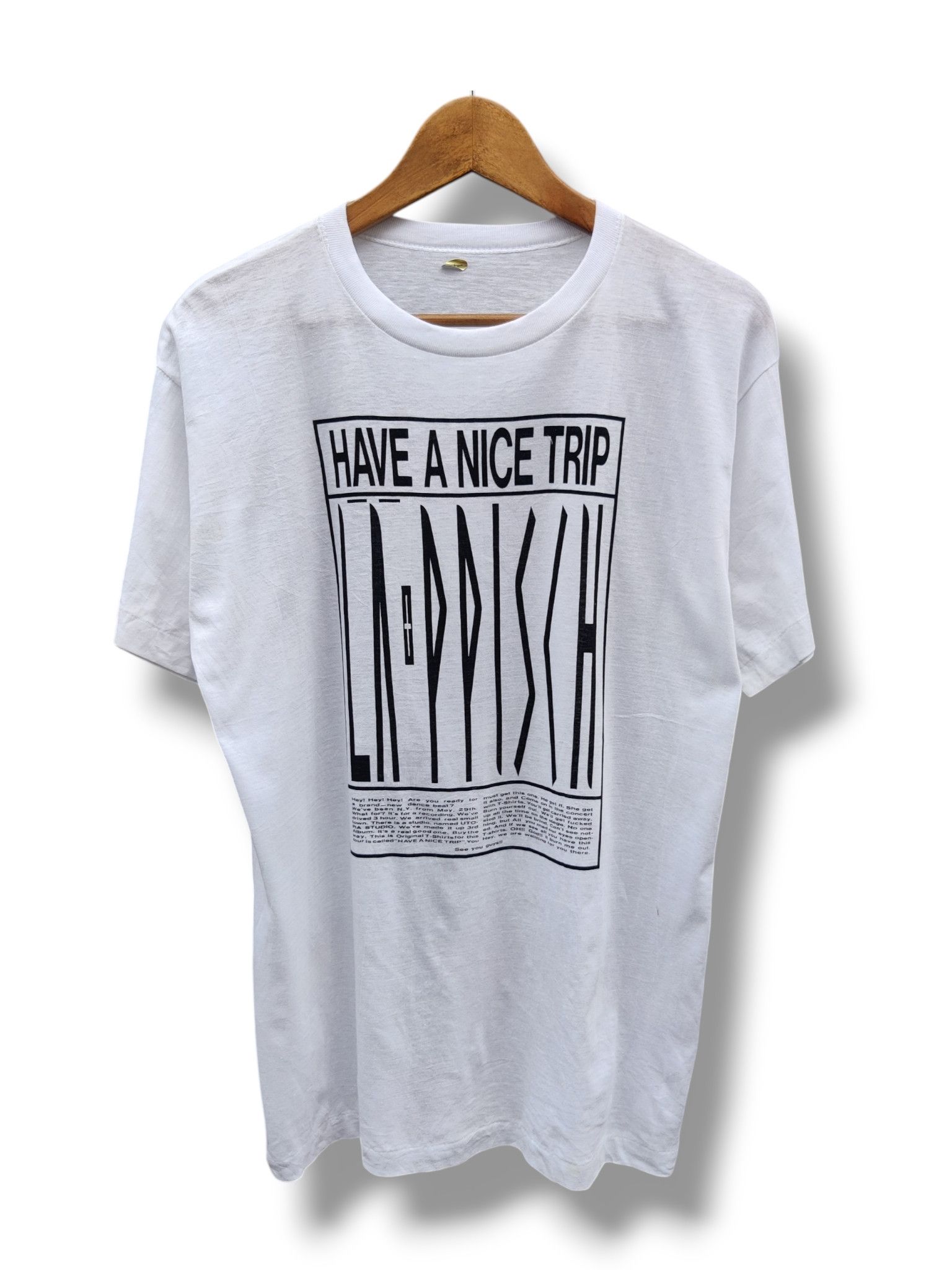 Band Tees Vintage 90's LA PPISCH Japanese Ska Punk Band Tour Shirt Size US M / EU 48-50 / 2 - 1 Thumbnail