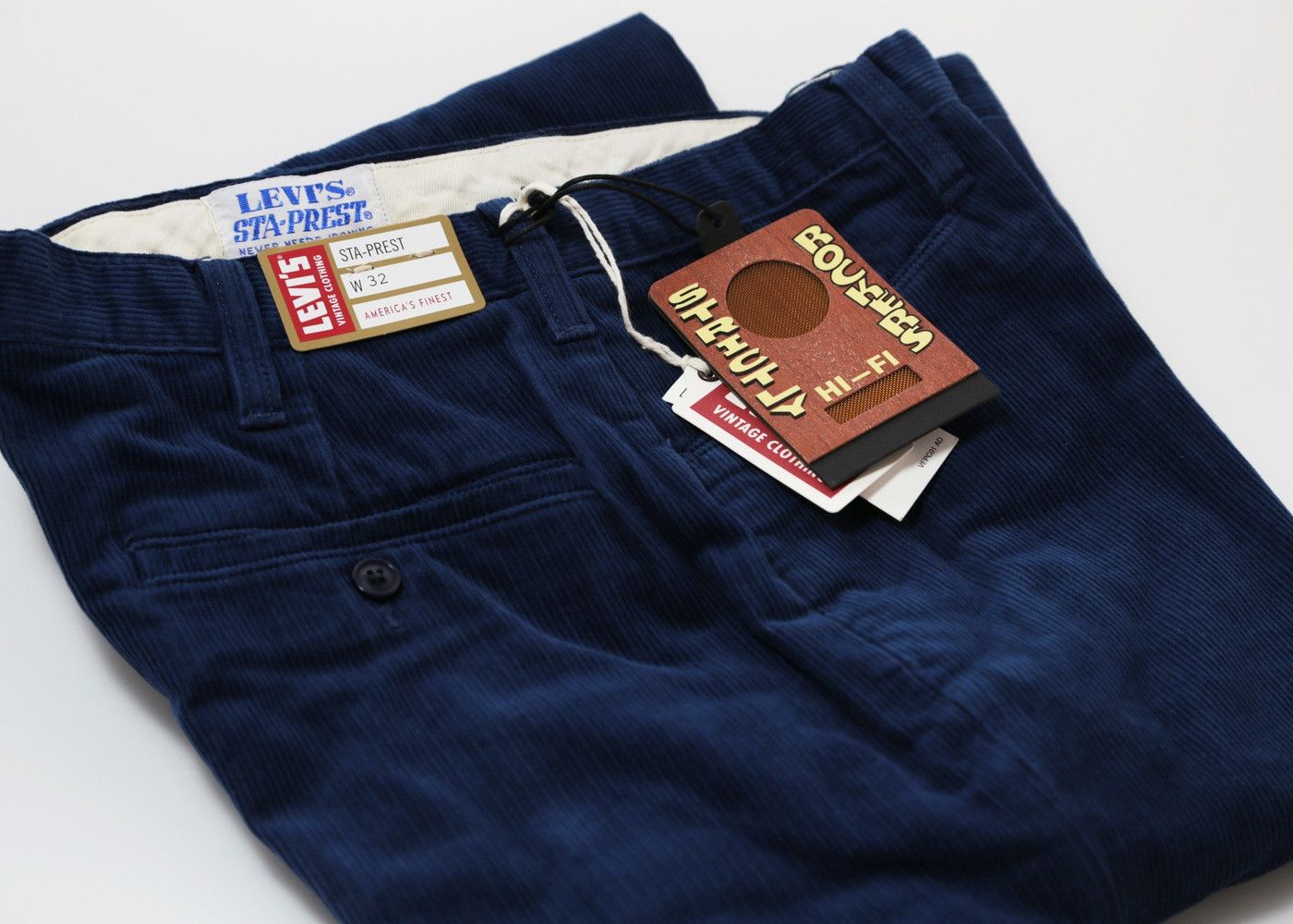 Levi's Vintage Clothing [30] 1960s Sta-Prest Corduroy Trousers (FW18) Size US 30 / EU 46 - 17 Thumbnail