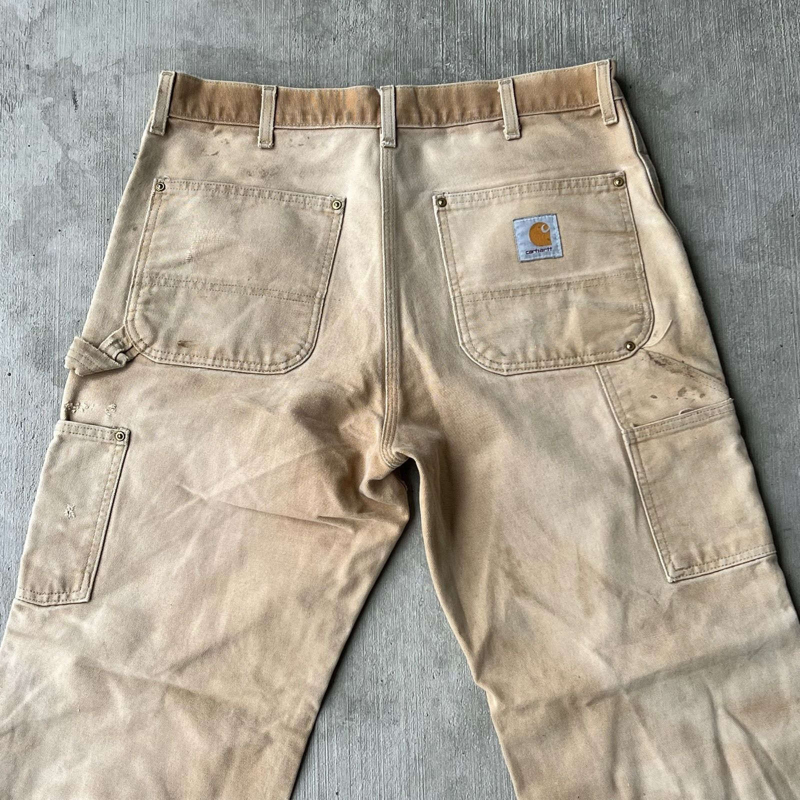 Carhartt × Vintage Carhartt brown double knee work wear carpenter pants Size US 35 - 5 Thumbnail
