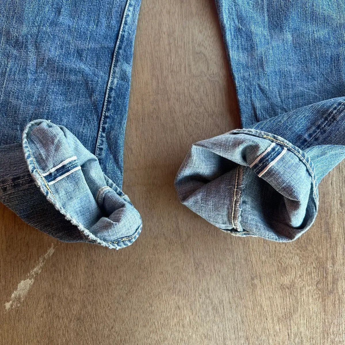 The Flat Head THE FLAT HEAD 18oz DENIM SELVEDGE/REDLINE DISTRESSED PANTS Size US 30 / EU 46 - 19 Thumbnail
