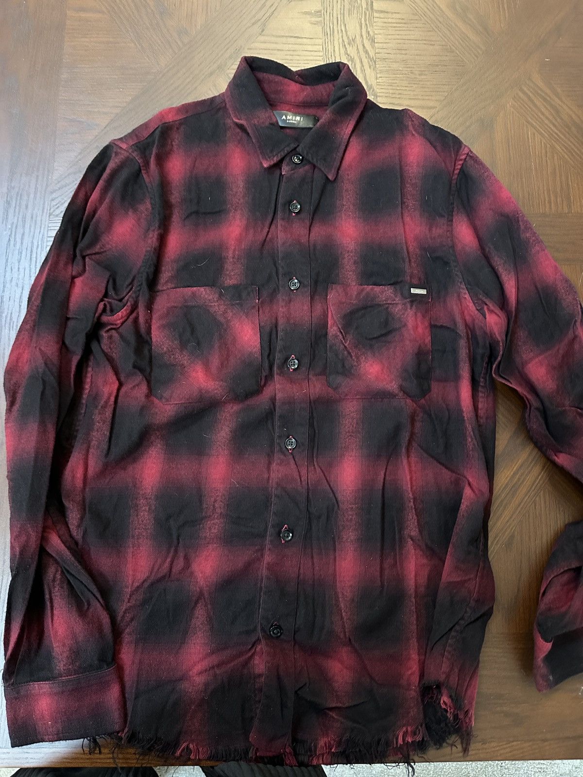 Amiri Amiri Distressed Flannel Size US XS / EU 42 / 0 - 7 Thumbnail
