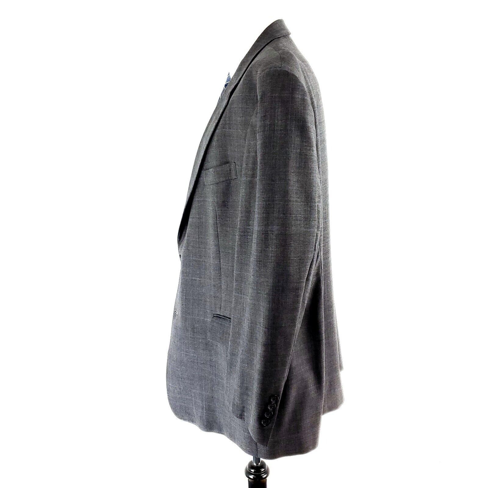 Hart Schaffner Marx Hart Schaffner Marx Wool Gold Trumpeter 2 Button Blazer 46L Size 46L - 4 Thumbnail