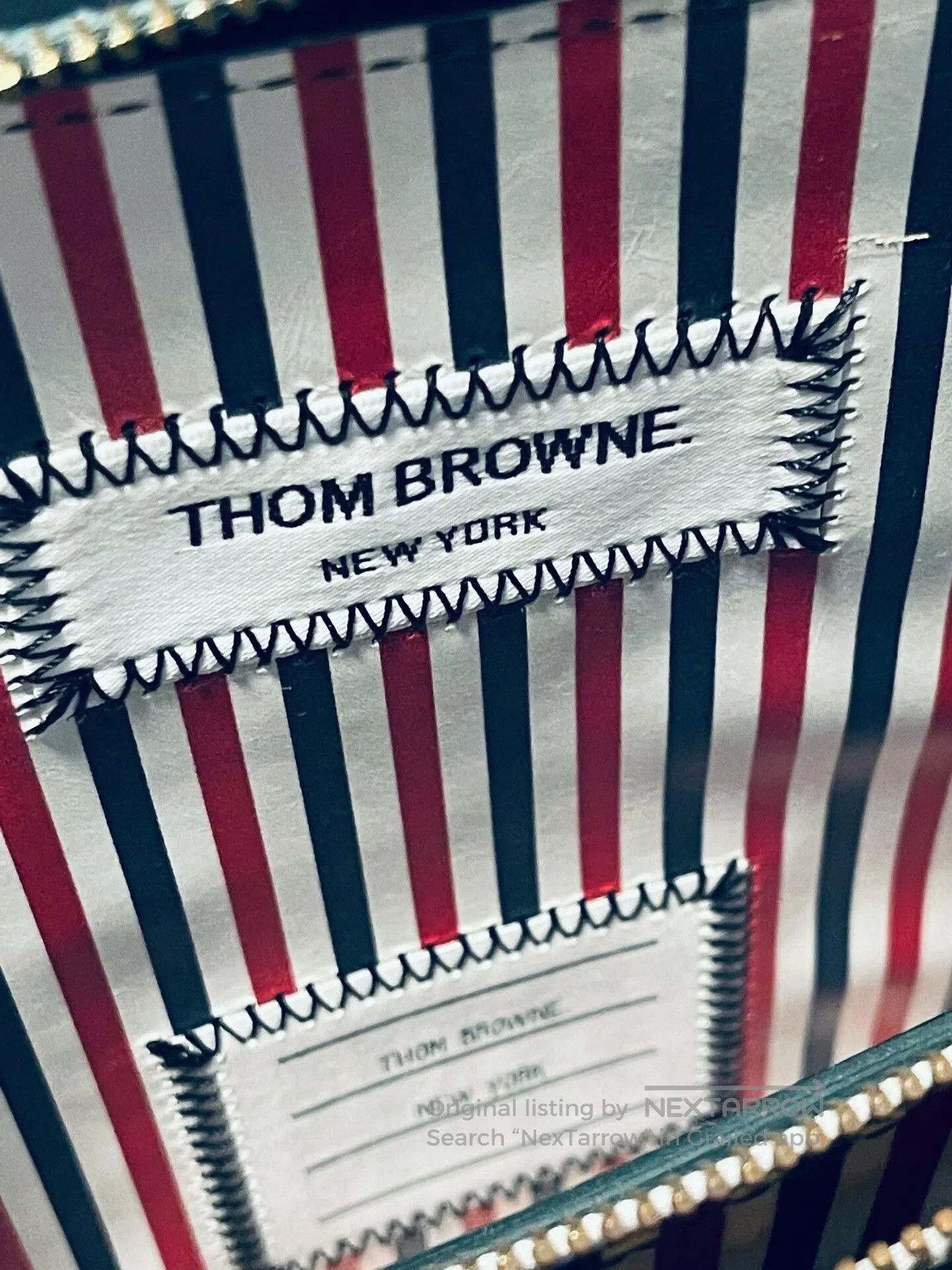 Thom Browne Green Shoulder Bag Clutch.