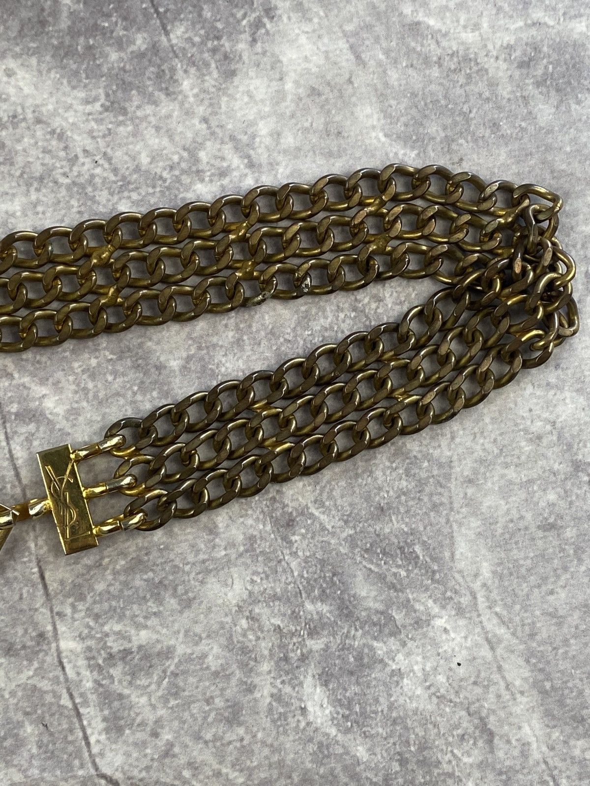 Yves Saint Laurent Yves Saint Laurent Vintage Very Rare Chain Belt Size ONE SIZE - 6 Thumbnail