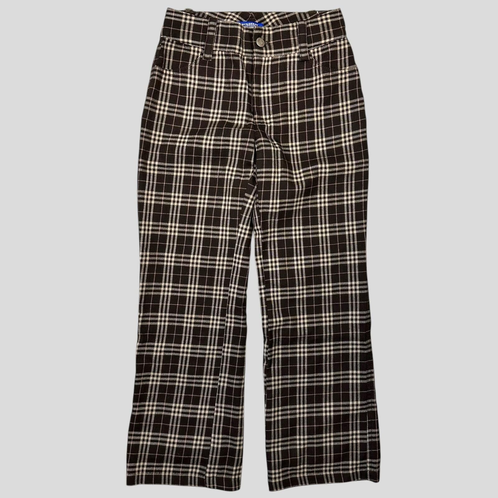 Burberry Burberry 00’s Pink Prorsum Logo Nova Check Capri Trousers 6 Size 26" / US 2 / IT 38 - 4 Thumbnail