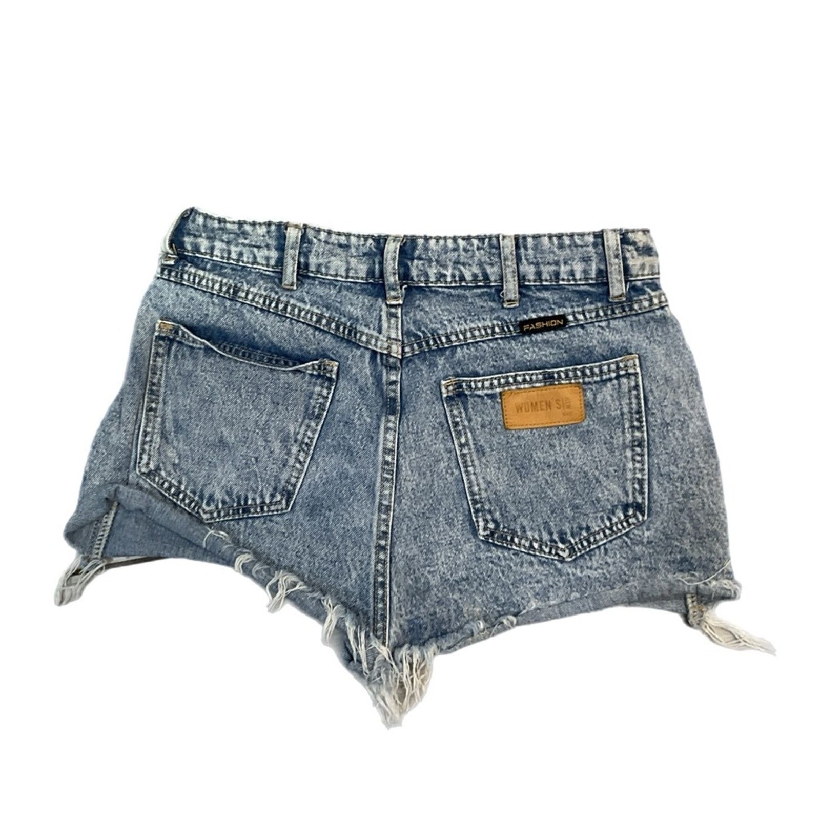 Shein Shein Mini Denim Shorts Size 27" / US 4 / IT 40 - 2 Thumbnail