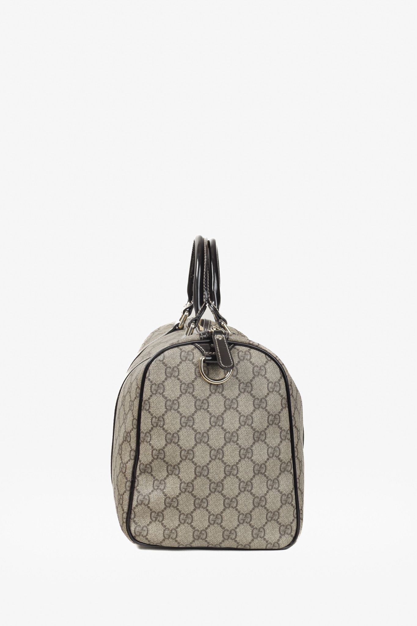 Gucci Gucci Brown Patent Medium GG Joy Boston Bag Size ONE SIZE - 3 Thumbnail