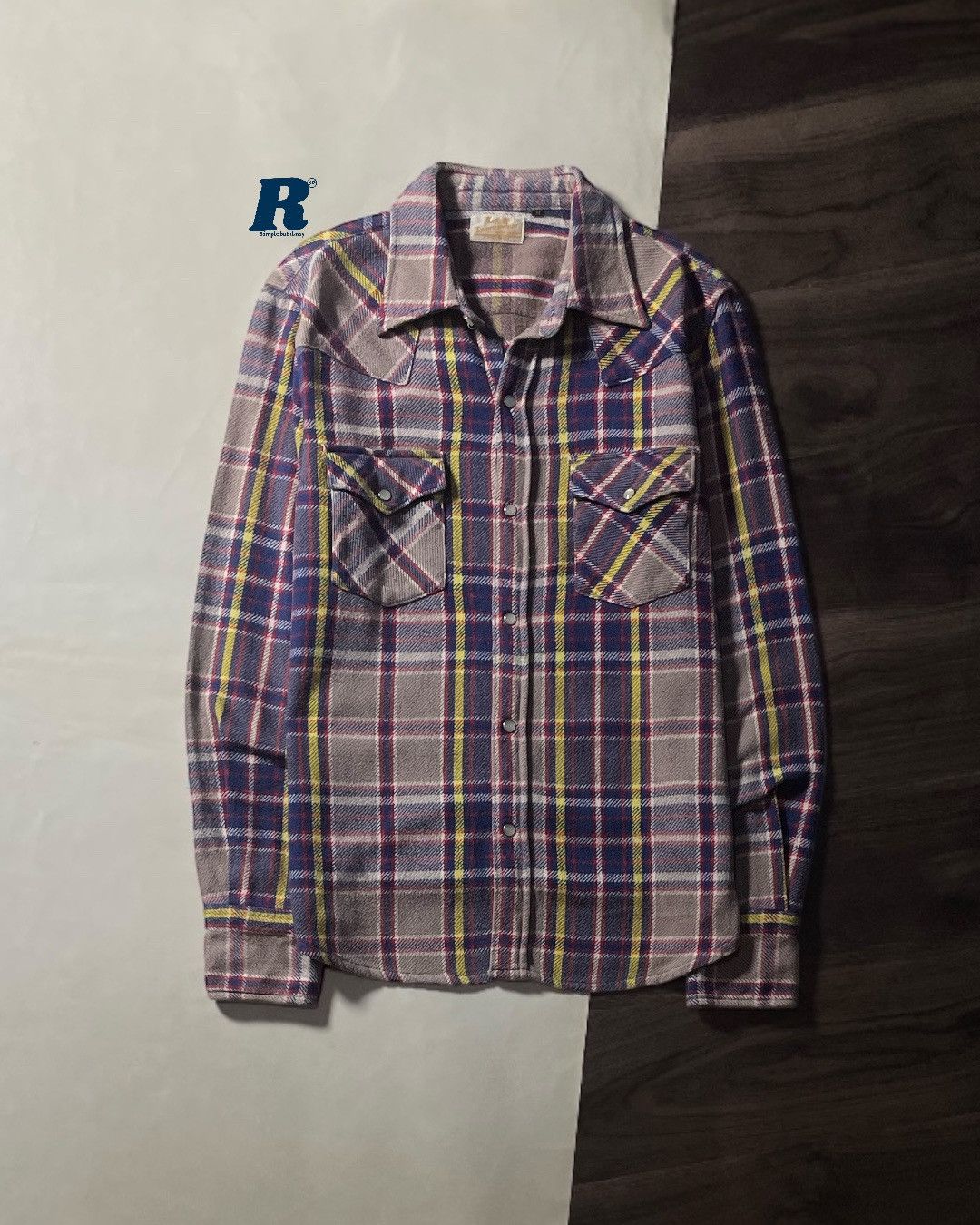 Lee Heavy Flannel Shirt Western Double Pocket LEE Size M Size US M / EU 48-50 / 2 - 1 Thumbnail