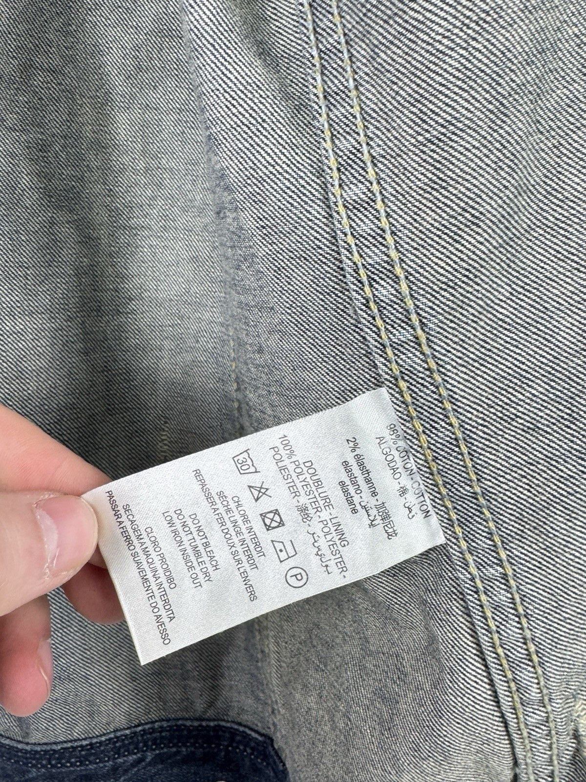 Japan Rags Japan RAGS Francaise Creation Distressed Denim Jacket Size US L / EU 52-54 / 3 - 14 Thumbnail